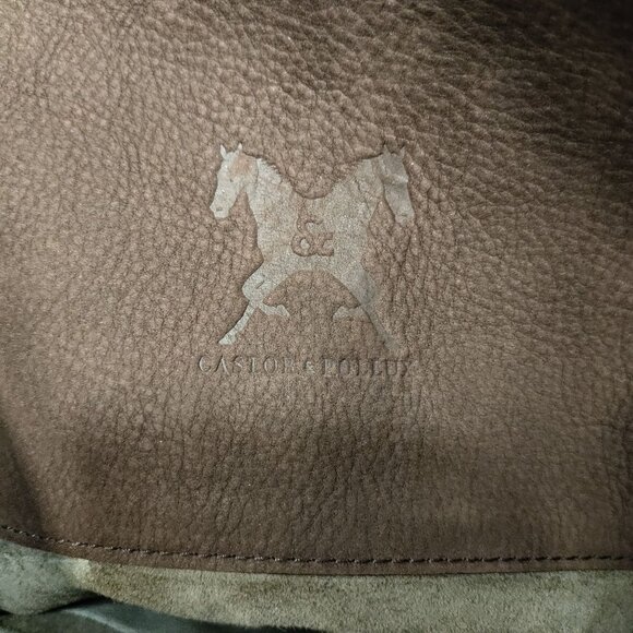 Castor & Pollux Handcrafted Brown Leather Tote Bag With Sturdy Handles - Picture 13 of 13